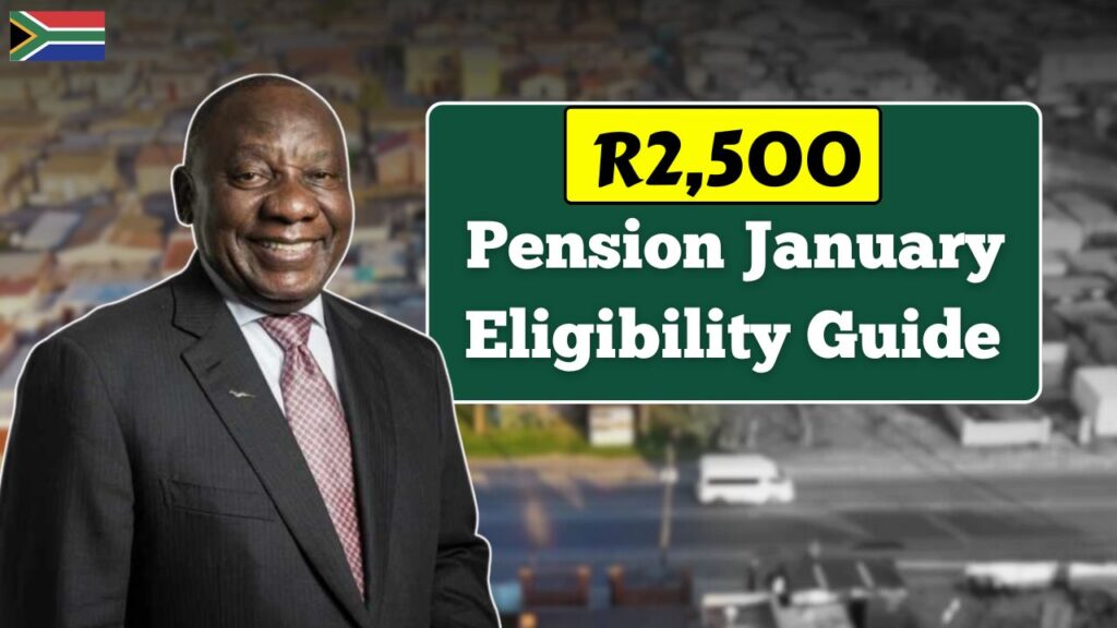 Pension R2,500 January 2026